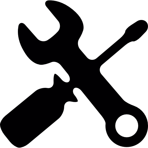 screwdriver and wrench symbol